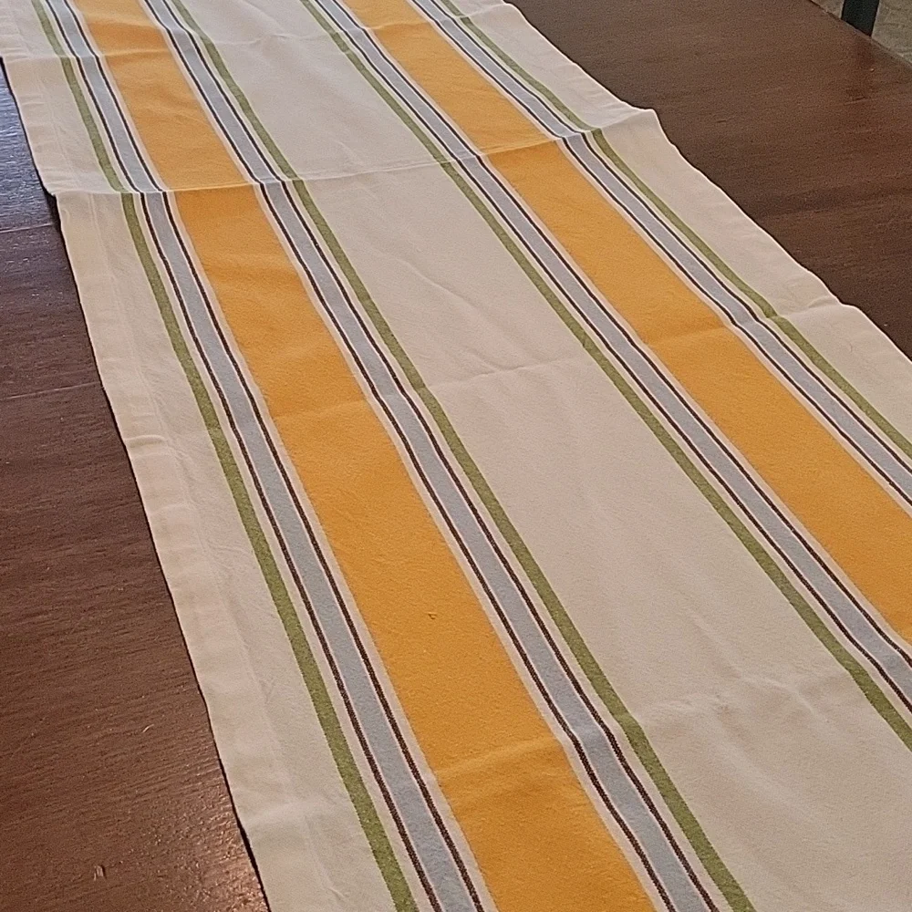 WILLIAMS SONOMA RUNNER ORANGE/YELLOW/WHITE/BLUE